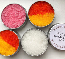Load image into Gallery viewer, brow and lip scrubs colourful